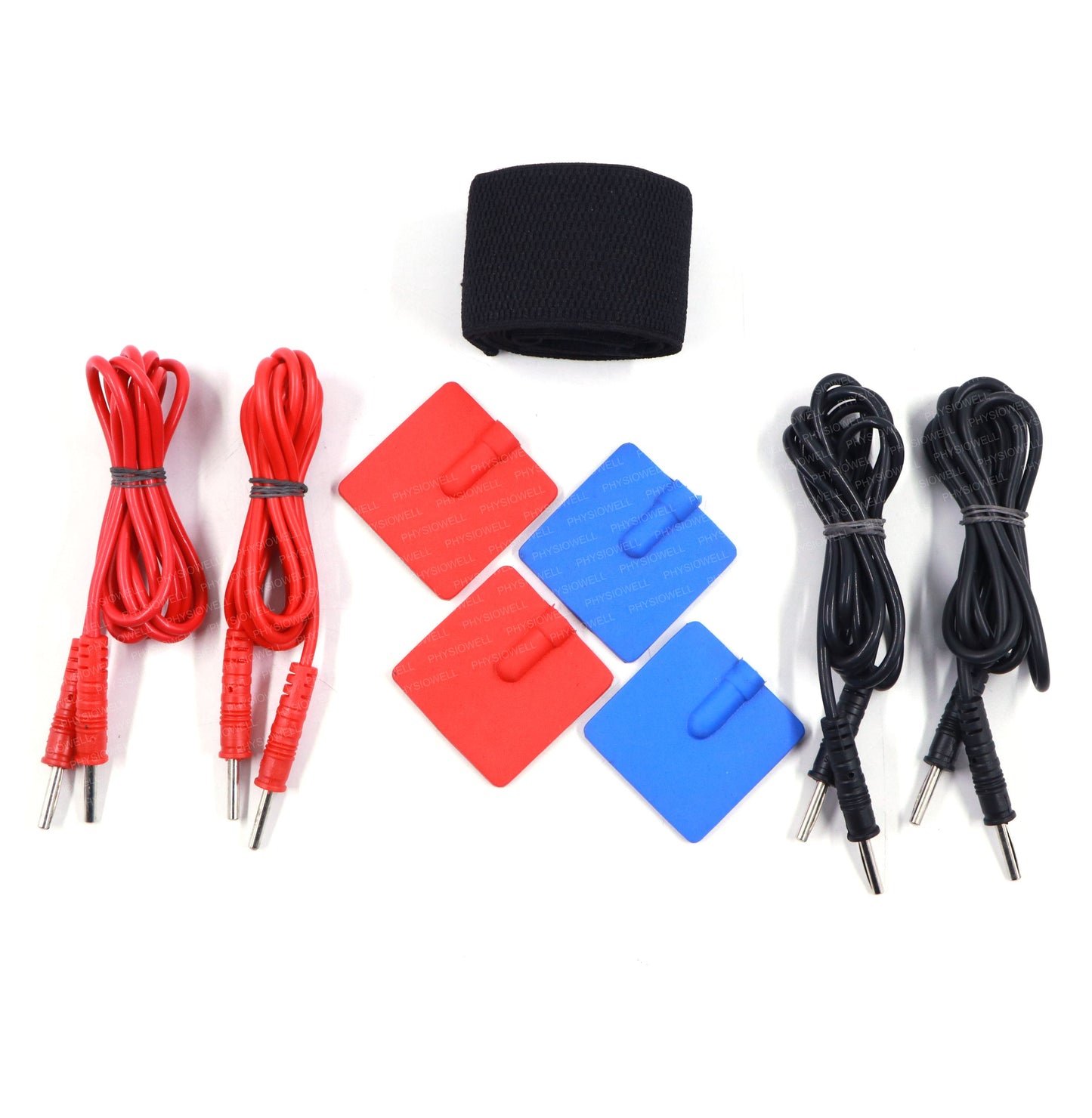 Muscle Stimulator 4 Pin Kit (4 Wire, 4 Pads, 1 Velcro)
