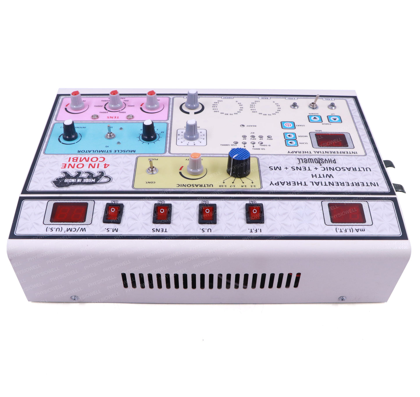 4 in 1 Manual (IFT + Ultrasonic + TENS + Muscle Stimulator)