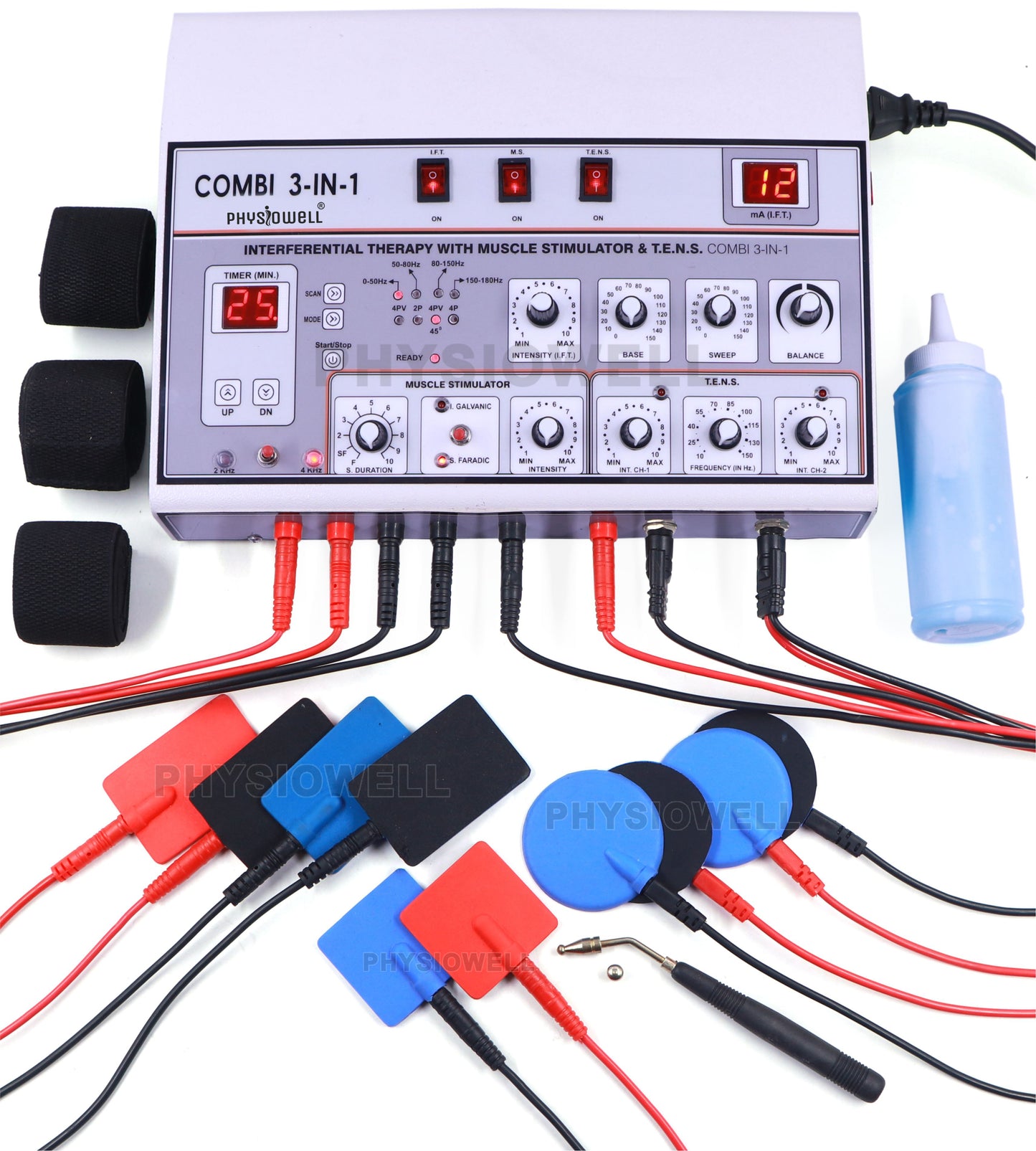 3 IN 1 Manual (IFT + Muscle Stimulator + TENS)