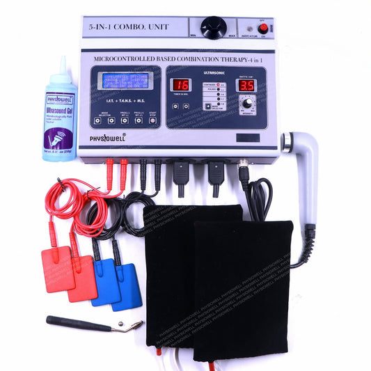5 IN 1 Combination (IFT + Muscle Stimulator + TENS + Ultrasonic + Deep Heat)