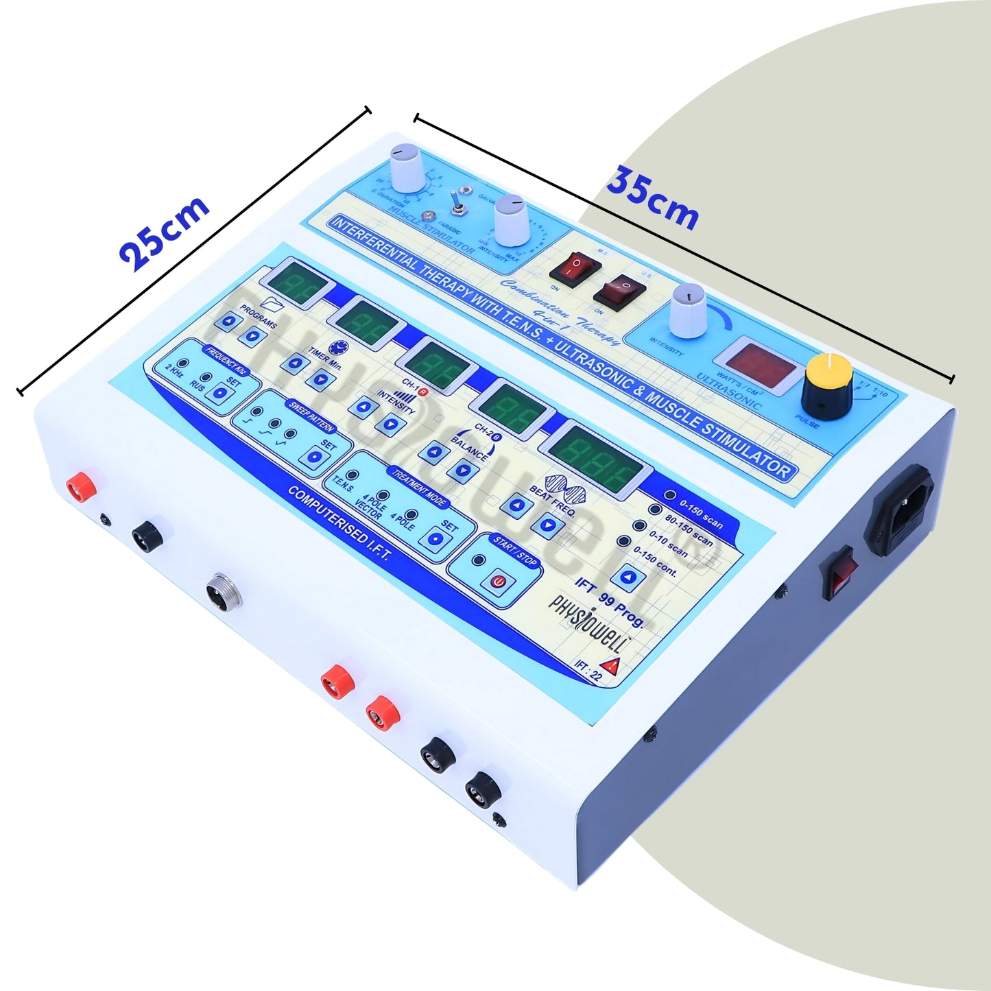 4 in 1 LCD (IFT + Muscle Stimulator + TENS + Ultrasonic)