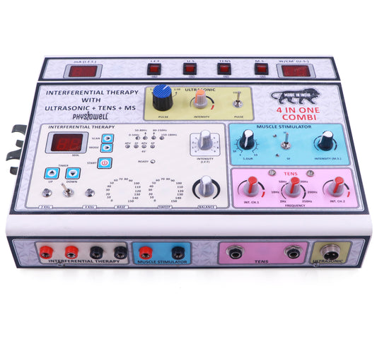 4 in 1 Manual (IFT + Ultrasonic + TENS + Muscle Stimulator)