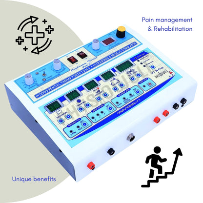 4 in 1 LCD (IFT + Muscle Stimulator + TENS + Ultrasonic)