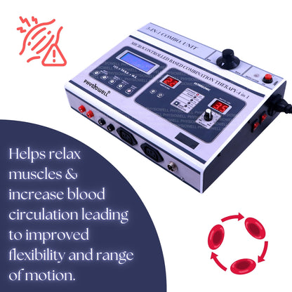 5 IN 1 Combination (IFT + Muscle Stimulator + TENS + Ultrasonic + Deep Heat)