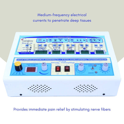 4 in 1 LCD (IFT + Muscle Stimulator + TENS + Ultrasonic)