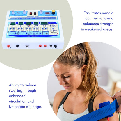 4 in 1 LCD (IFT + Muscle Stimulator + TENS + Ultrasonic)