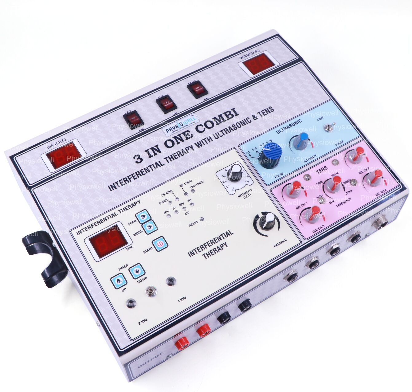 3 IN1 Manual (IFT + Ultrasonic + TENS 4 Channel)