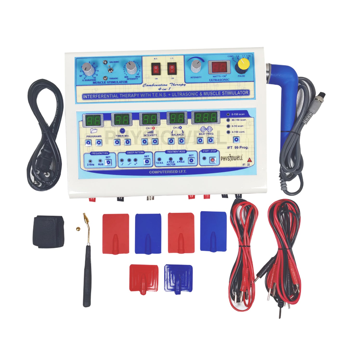 IFT 45 + 4 in 1 (IFT + TENS + Muscle Stimulator + Ultrasonic)